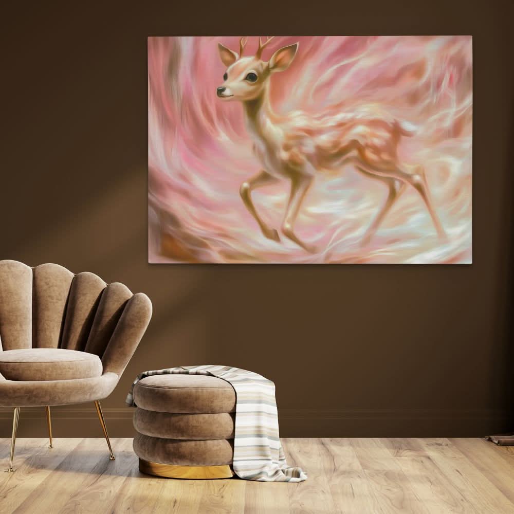 Fawn’s Shadow - Earth Tones Wall Art for Hallway