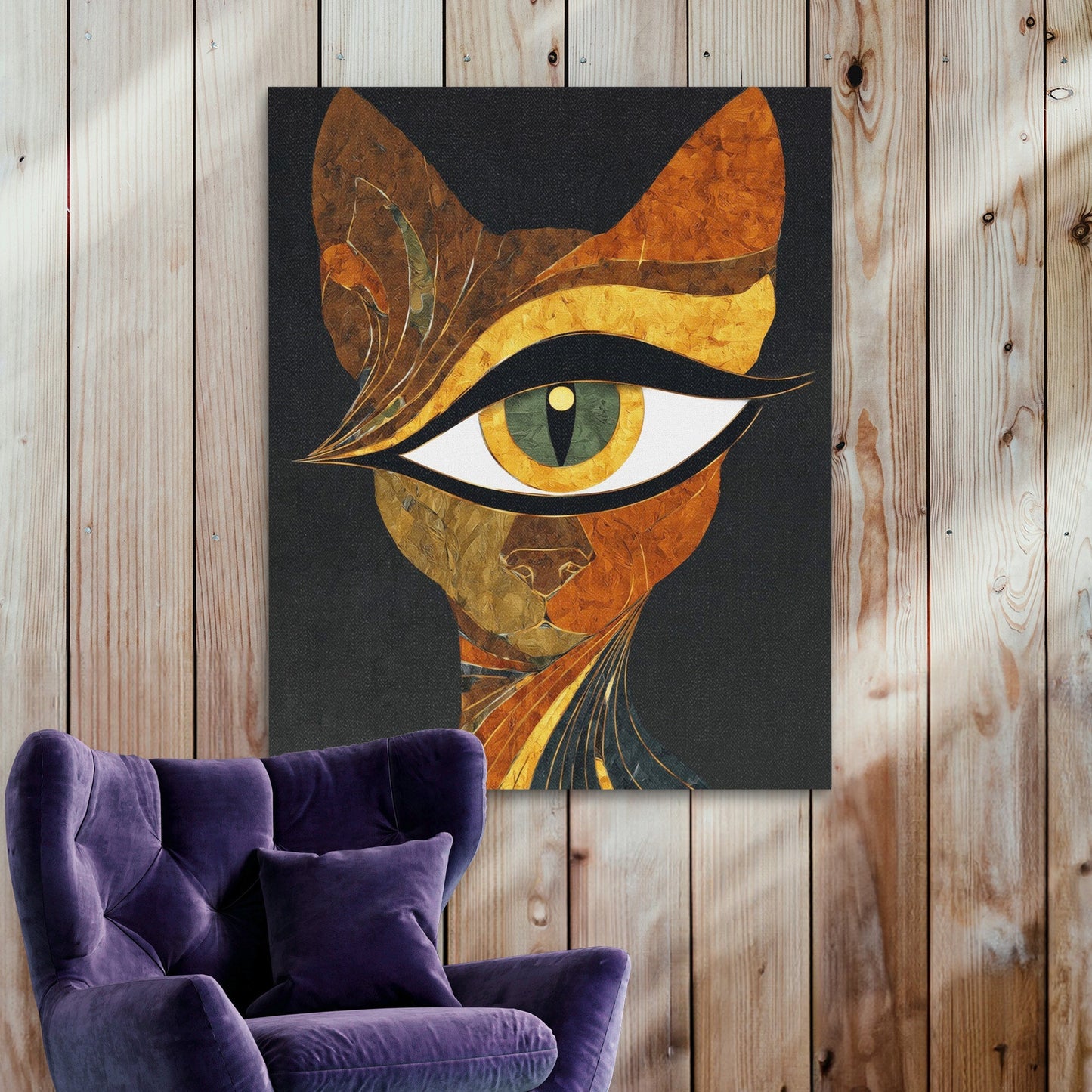 Feline Copper Oracle - Luxury Wall Art