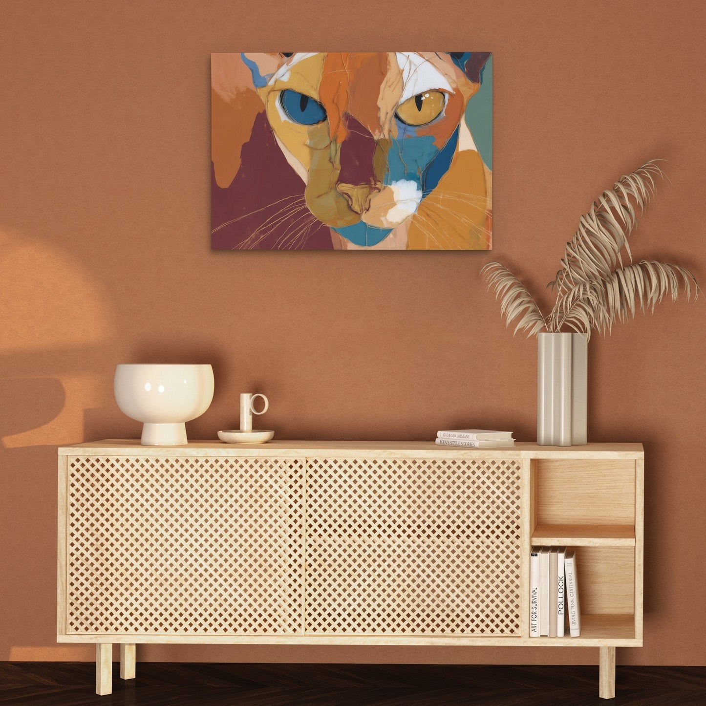 Feline Dual Eyes - Luxury Wall Art
