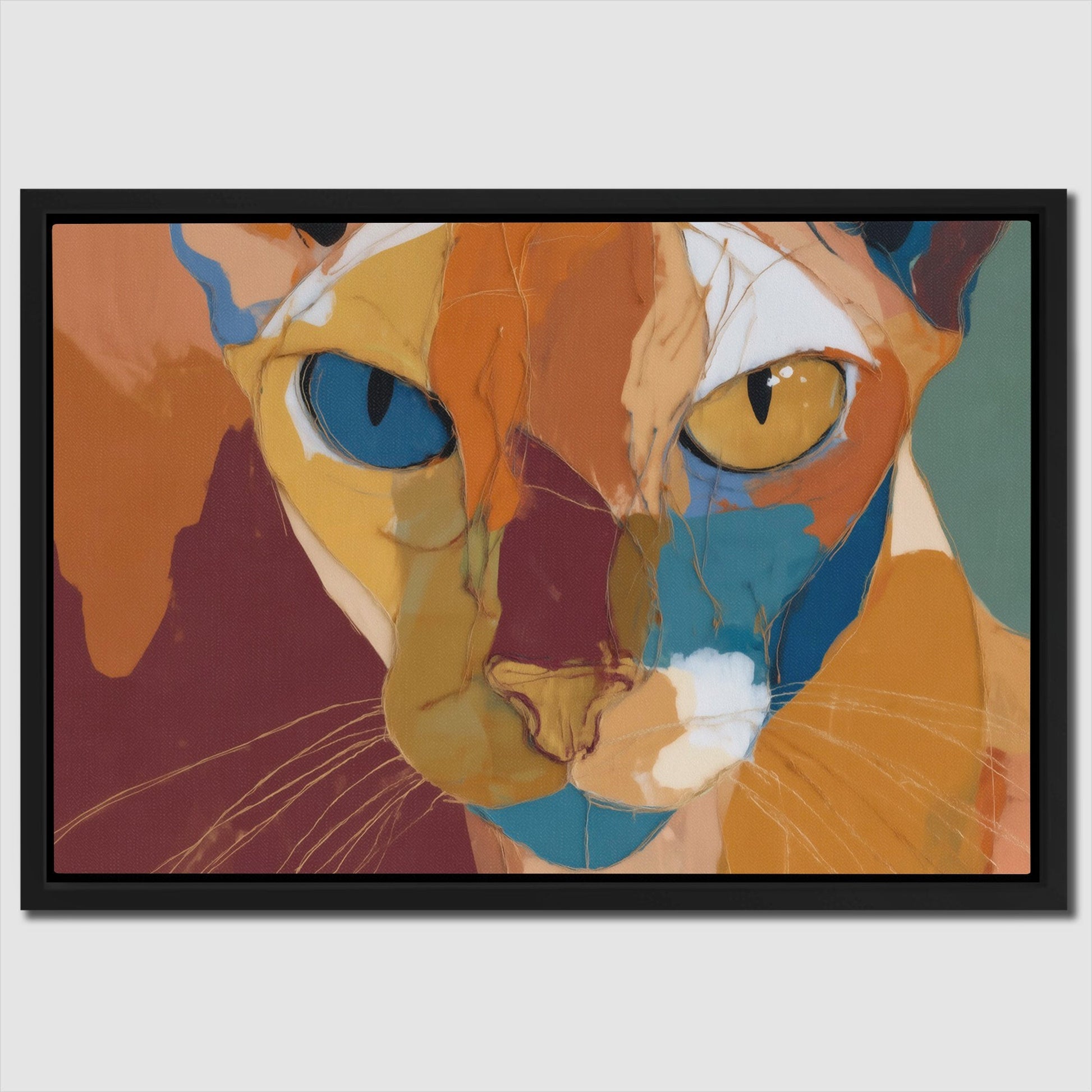 Feline Dual Eyes - Luxury Wall Art