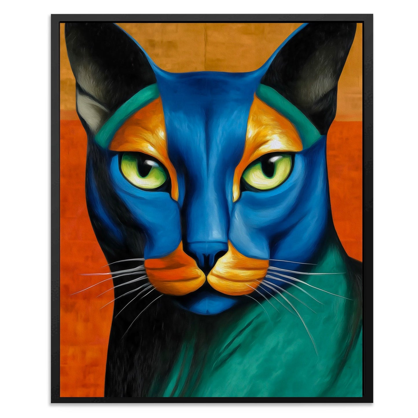 Feline Electric Portrait - Luxury Wall Art