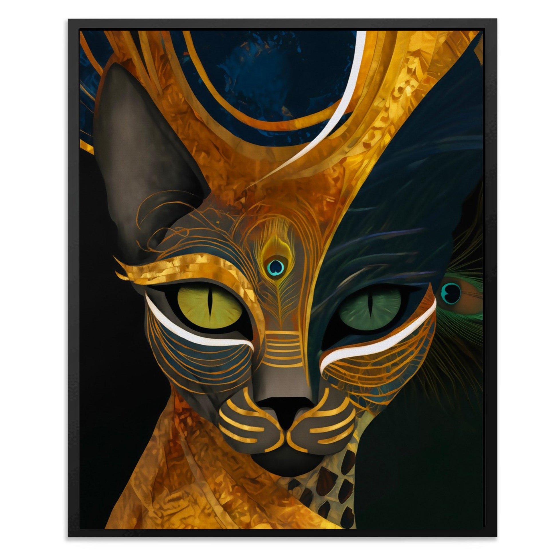 Feline Peacock Oracle - Luxury Wall Art