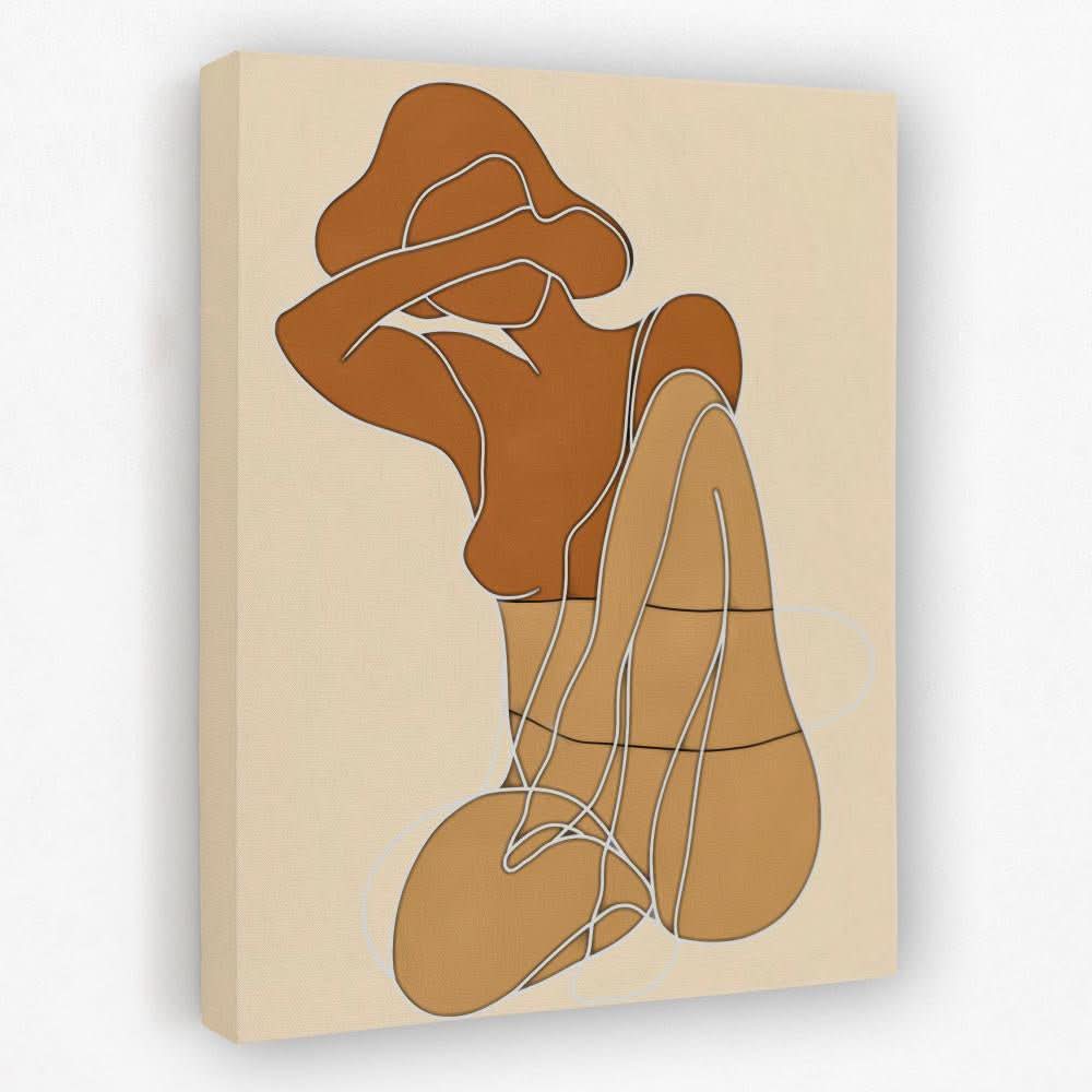 Feminine Objectivity - Doodle Canvas Wall Art