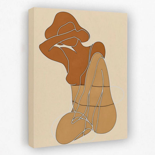 Feminine Objectivity - Doodle Canvas Wall Art