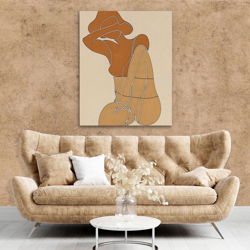 Feminine Objectivity - Large Abstract Canvas Print