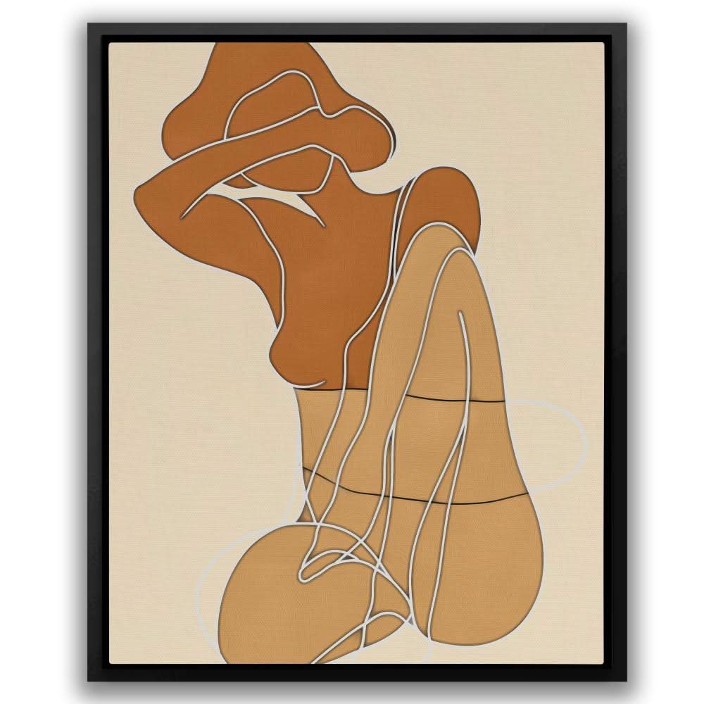 Feminine Objectivity - Beige Wall Art for Living Room