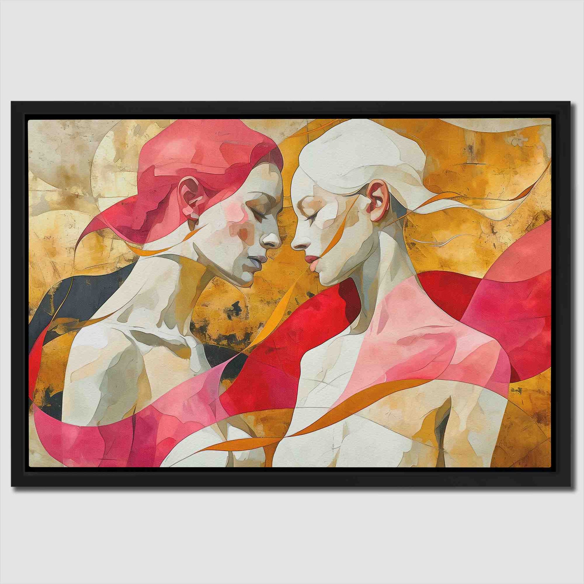 Feminine Romance - Gold Gay Canvas Print