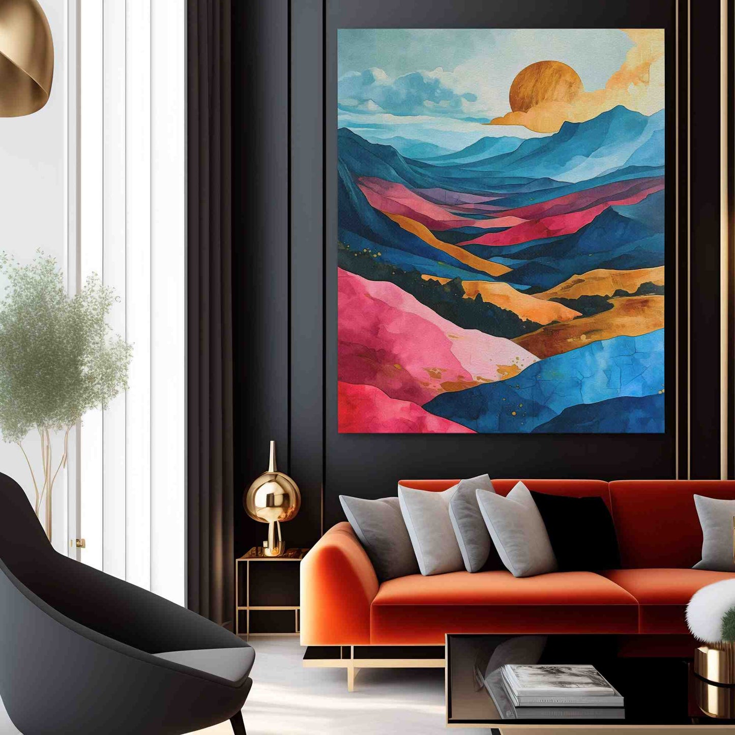 Fields of Glory - Blue Wall Art