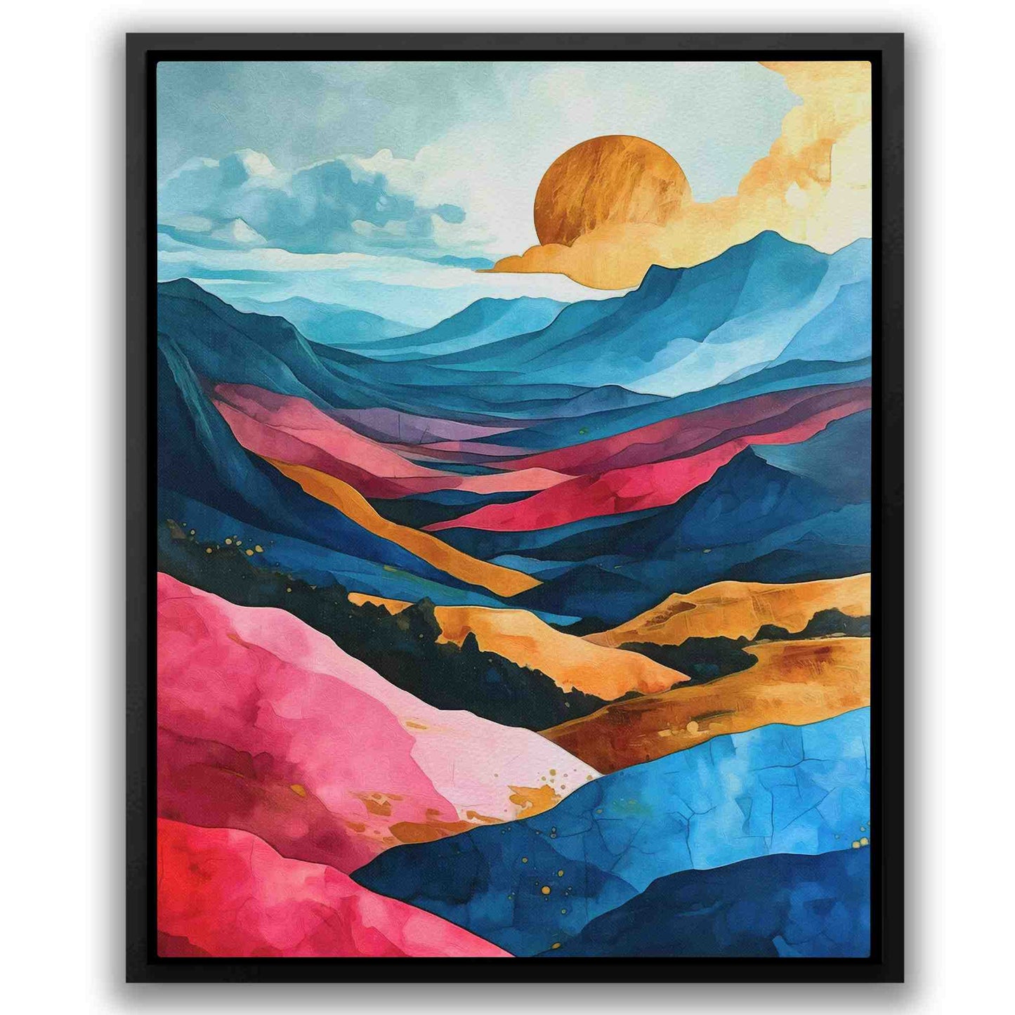 Fields of Glory - Blue Landscapes Canvas Print