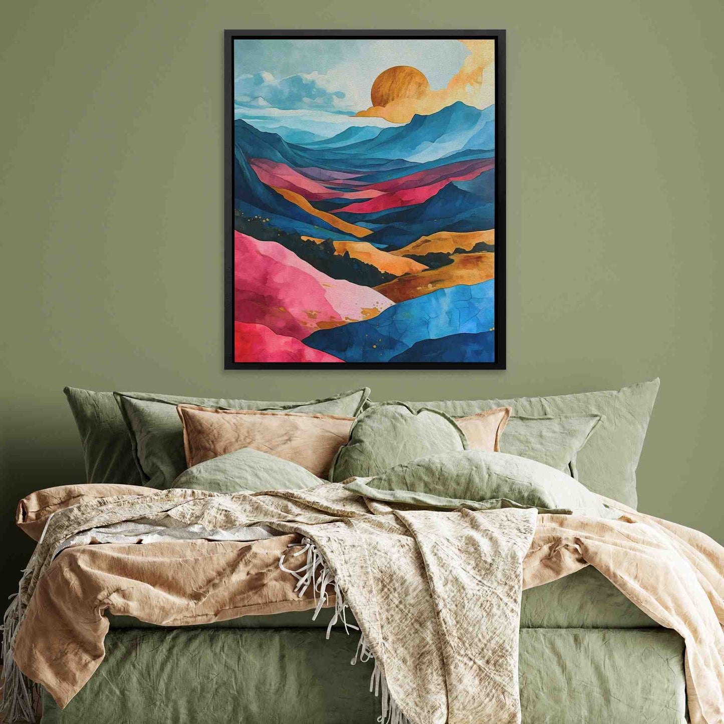Fields of Glory - Impressionist Gold Canvas Wall Art