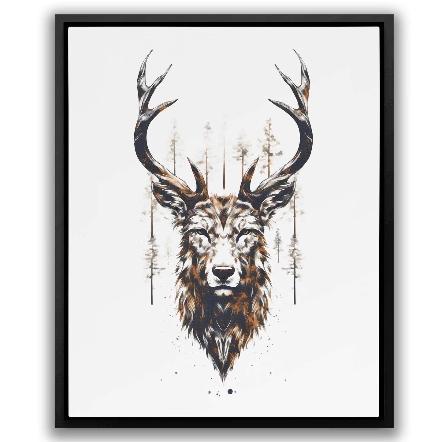 Fierce Buck - Large Canvas Print