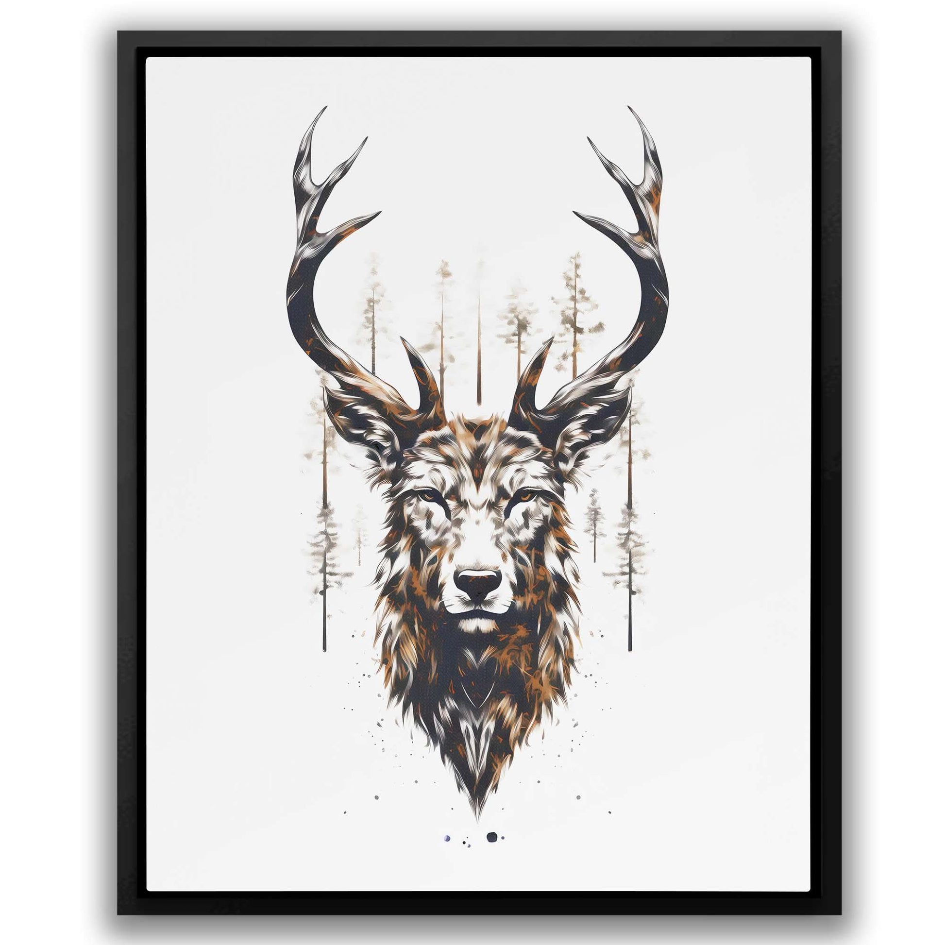 Fierce Buck - Large Canvas Print
