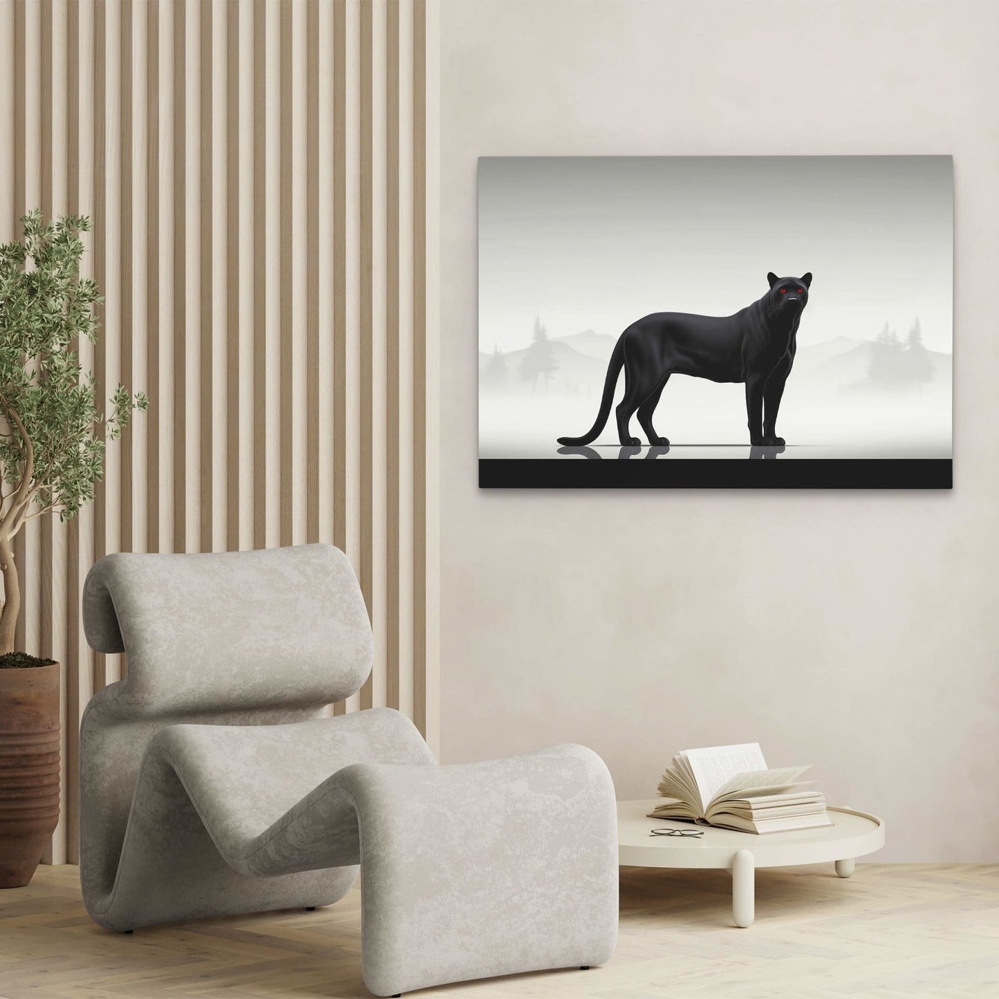 Fierce Panther - Framed Art Print