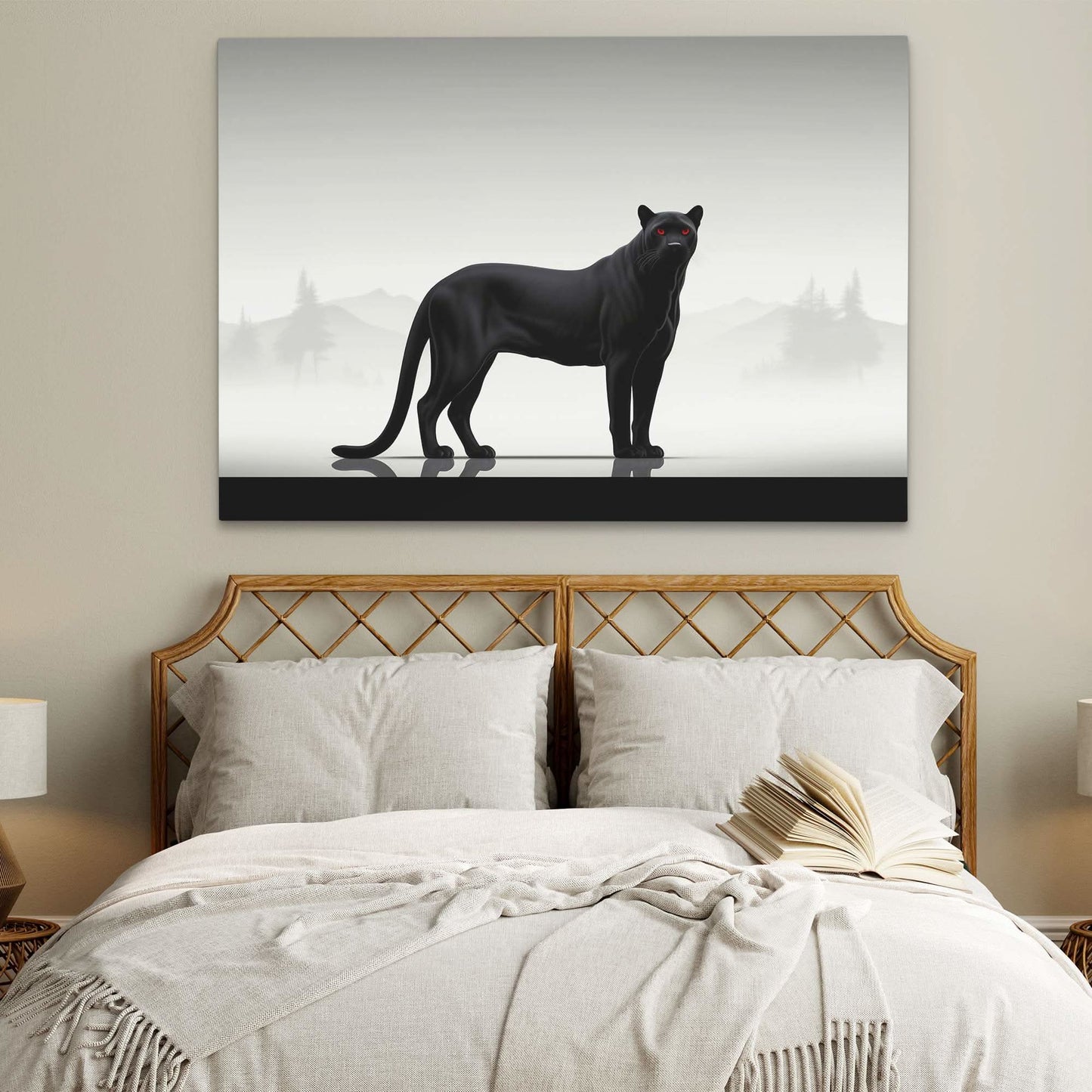 Fierce Panther - Big Cat Canvas Print