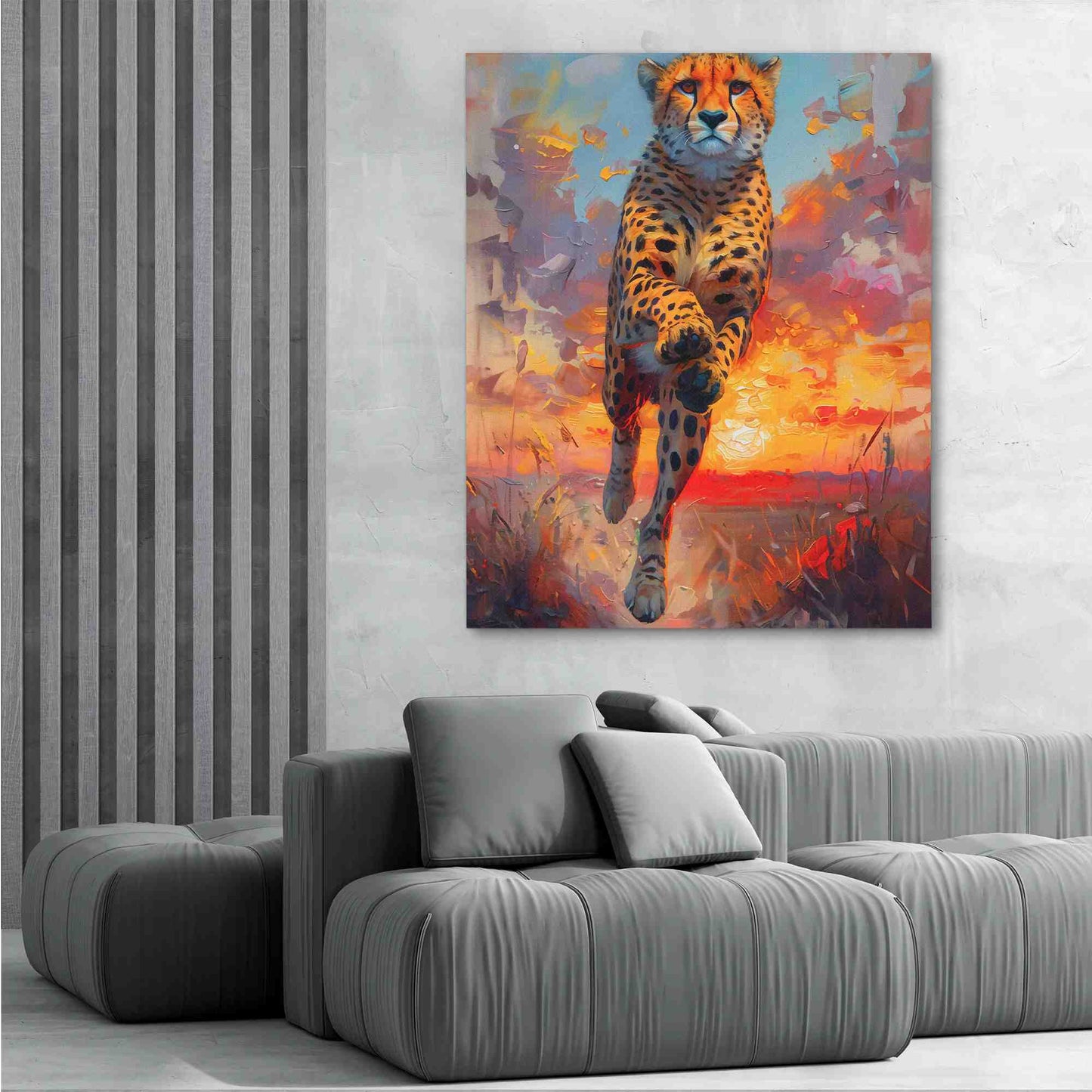 Fierce Predator - Colorful Wall Art