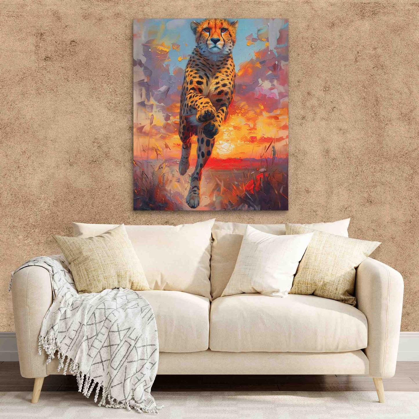 Fierce Predator - Large Impressionist Canvas Print