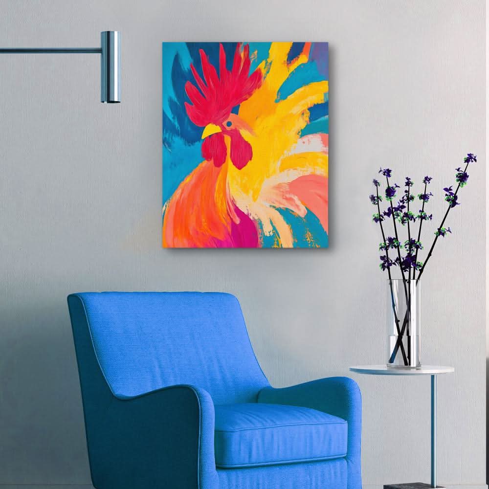 Fiery Dawn - Wall Art in Black Frame