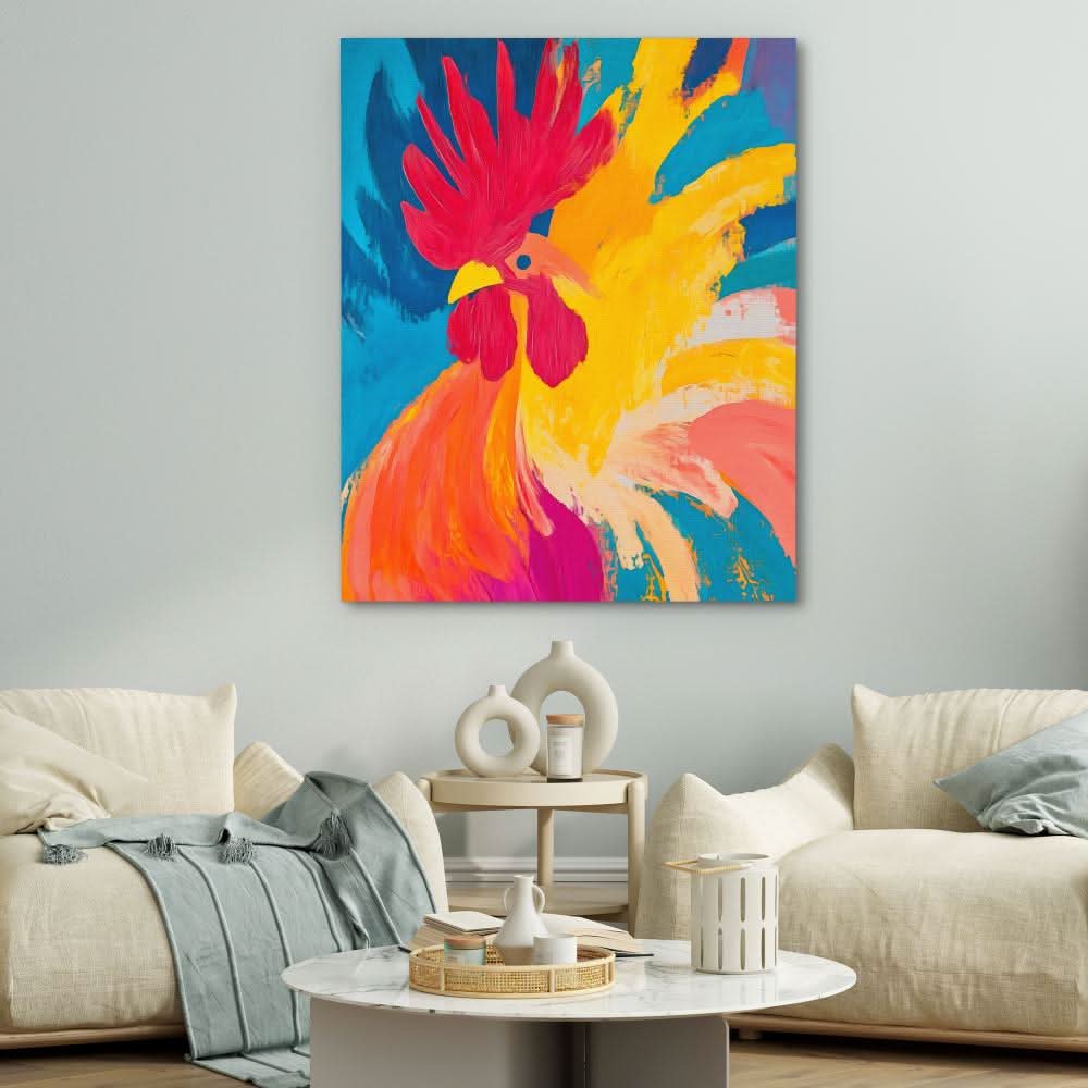 Fiery Dawn - Colorful Wall Art for Kitchen