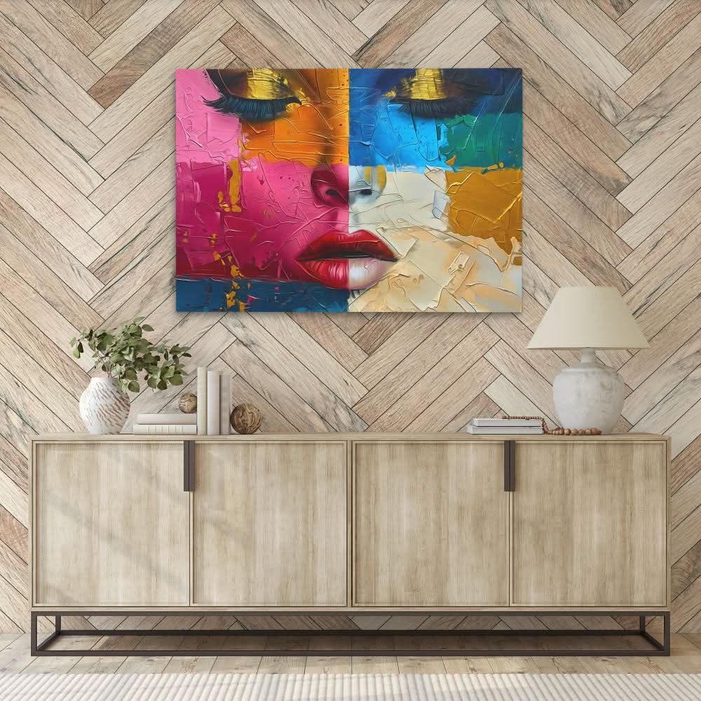 Figurative Beauty - Large Abstract Canvas Print