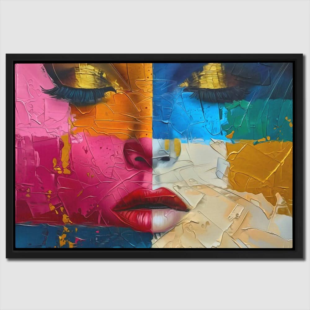 Figurative Beauty - Magenta Art for Bathroom