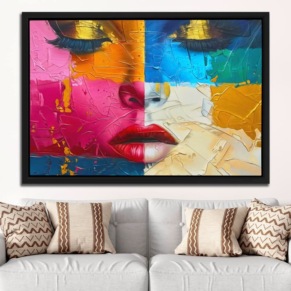 Figurative Beauty - Colorful Pop Culture Canvas Print