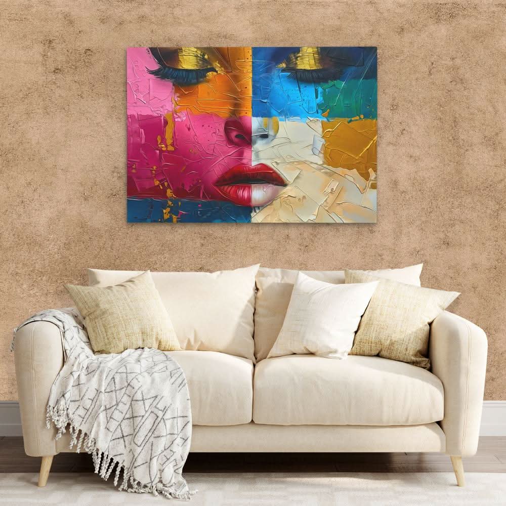 Figurative Beauty - Pop Culture Wall Art in Black Frame