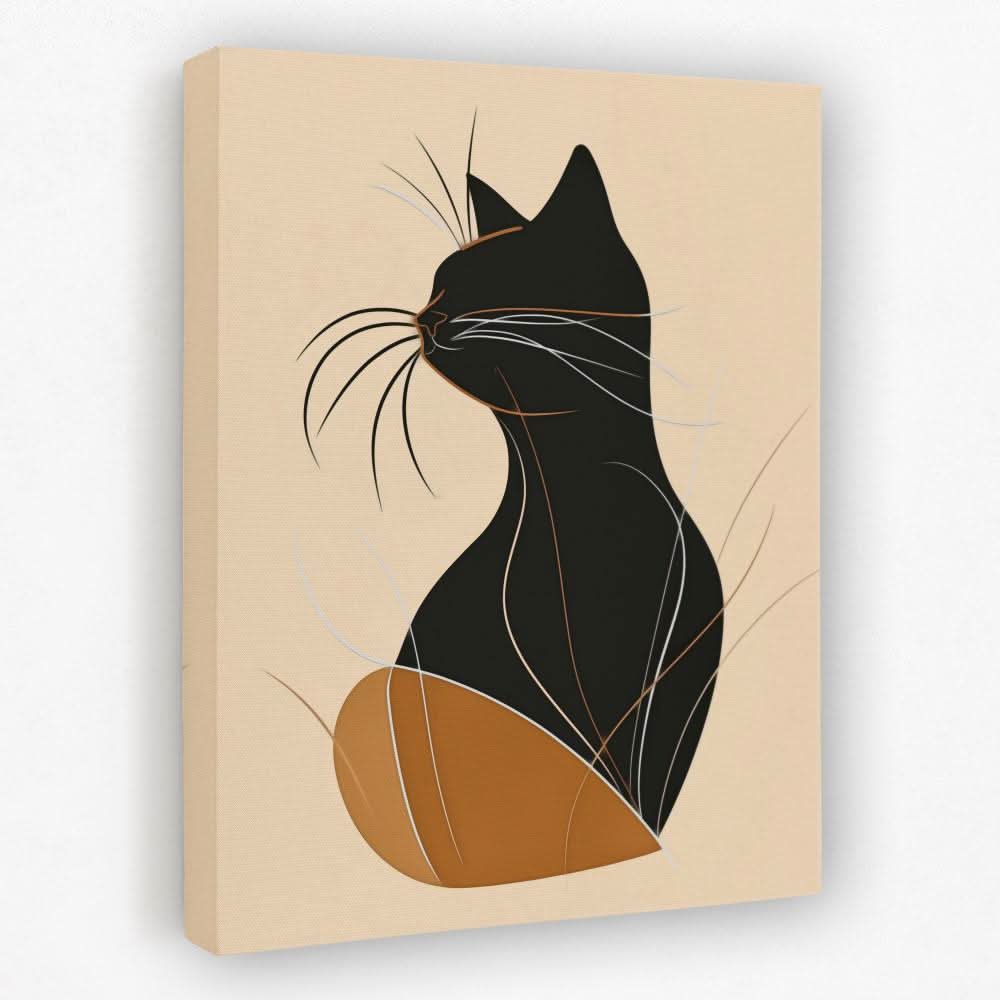 Figurative Feline - Animals Canvas Wall Art
