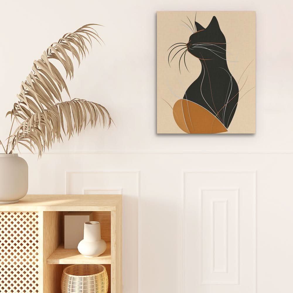 Figurative Feline - Animals Art for Bedroom