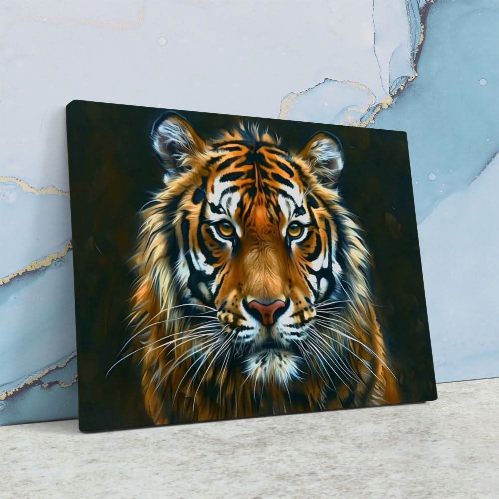 Final Thoughts - Black Big Cat Canvas Print