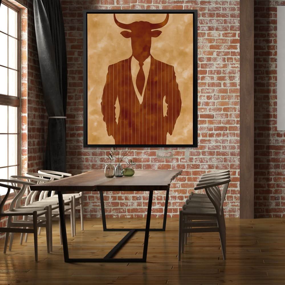 Financial Advisor - Beige Art Prints Canvas Print