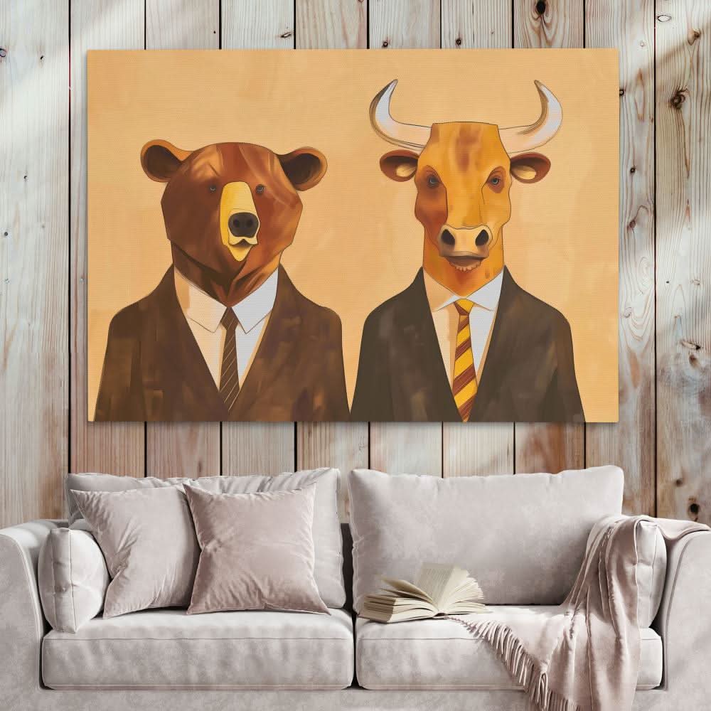 Financial Analysts - Animals Art for Living Room
