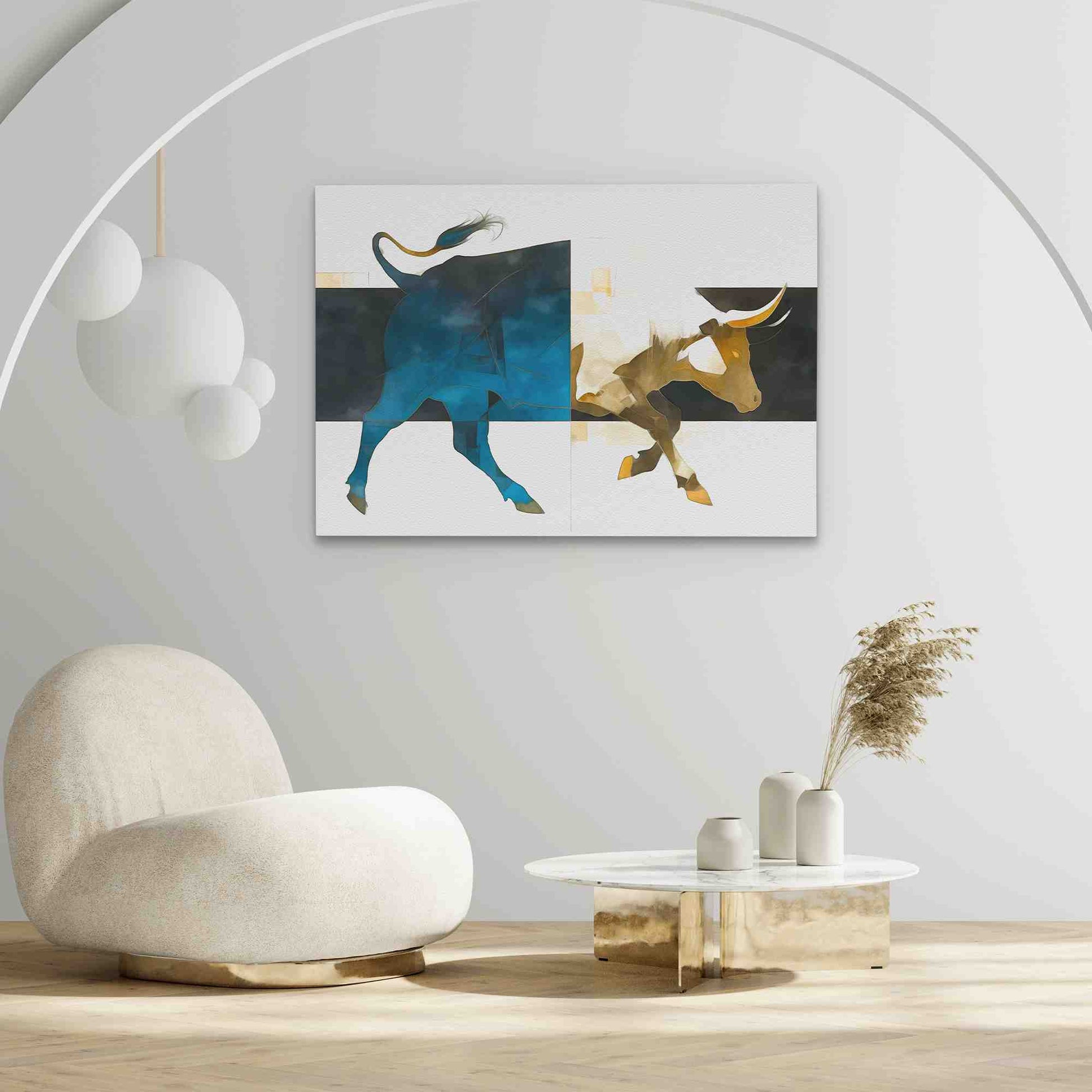Financial Fortress - Brendan Wall Art in Black Frame