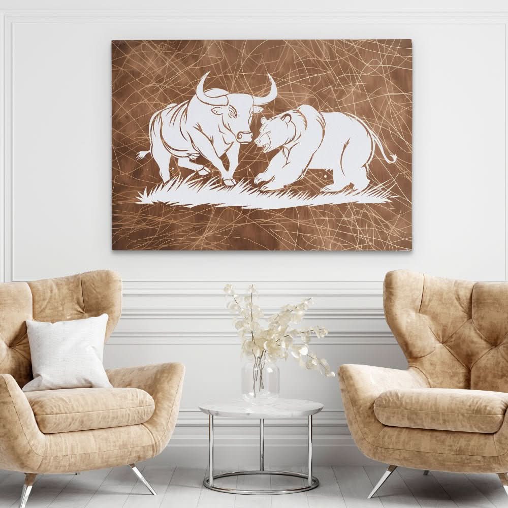 Financial Fury - Animals Art for Hallway