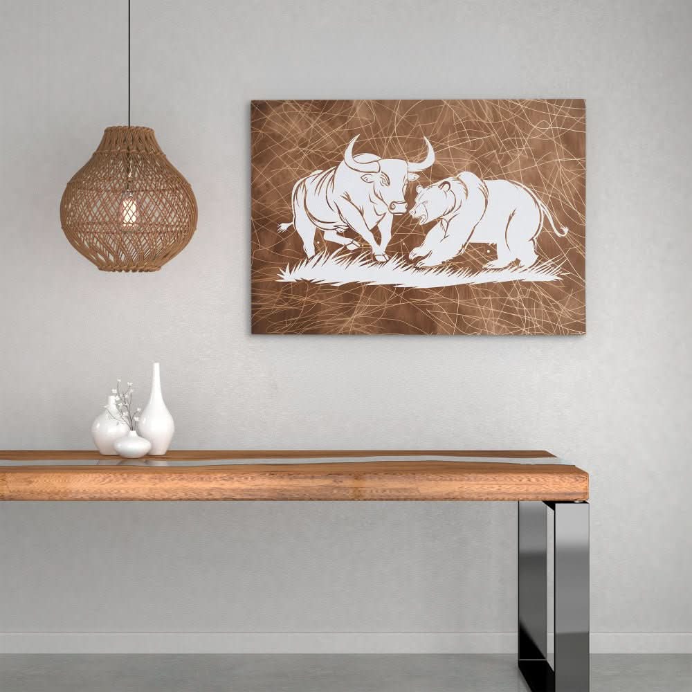 Financial Fury - Large Canvas Print