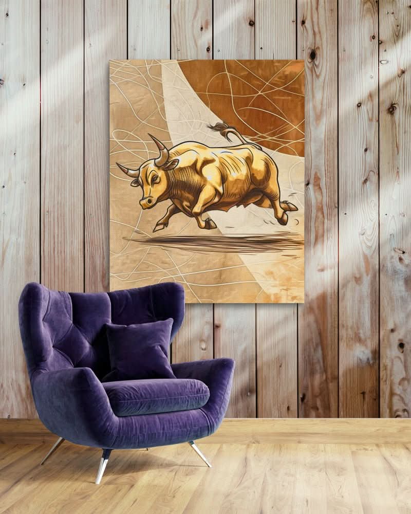 Financial Titan - Large Contemporary Canvas Print