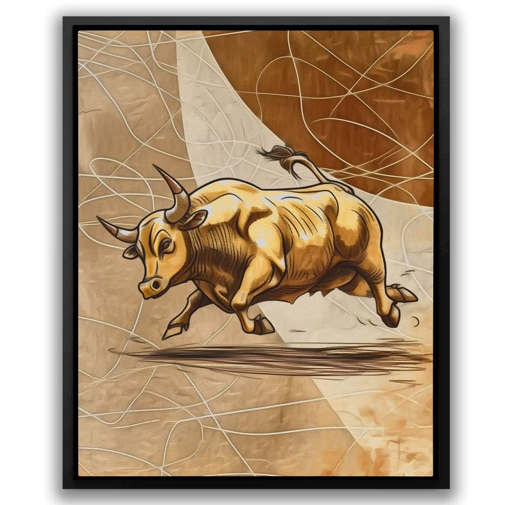 Financial Titan - Brown Entrepreneur Canvas Print
