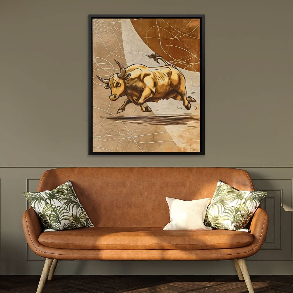 Financial Titan - Bull Art for Hallway