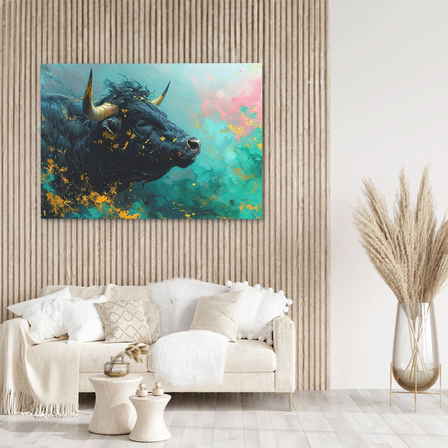 Financially Recharged - Green Wall Art for Office
