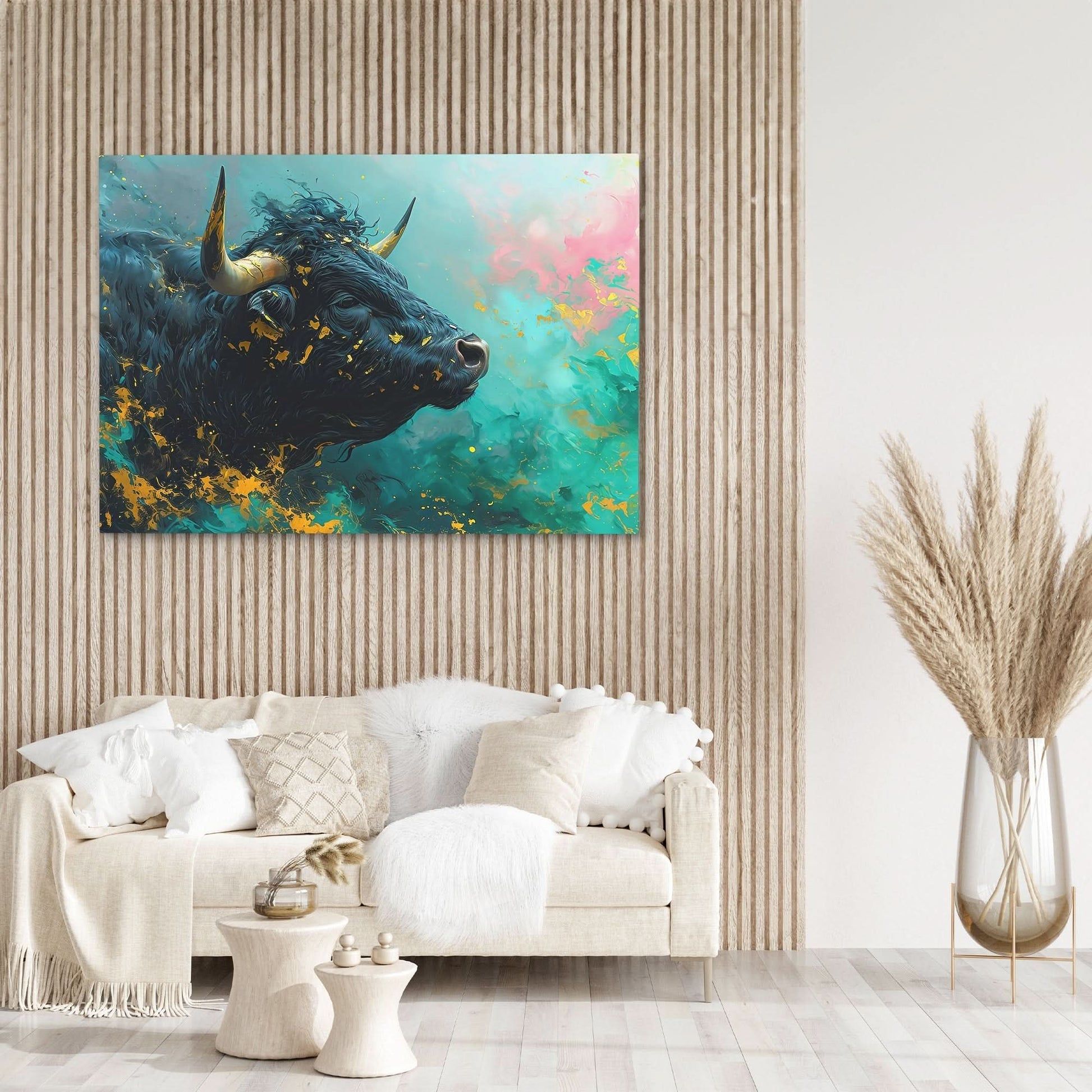 Financially Recharged - Green Wall Art for Office