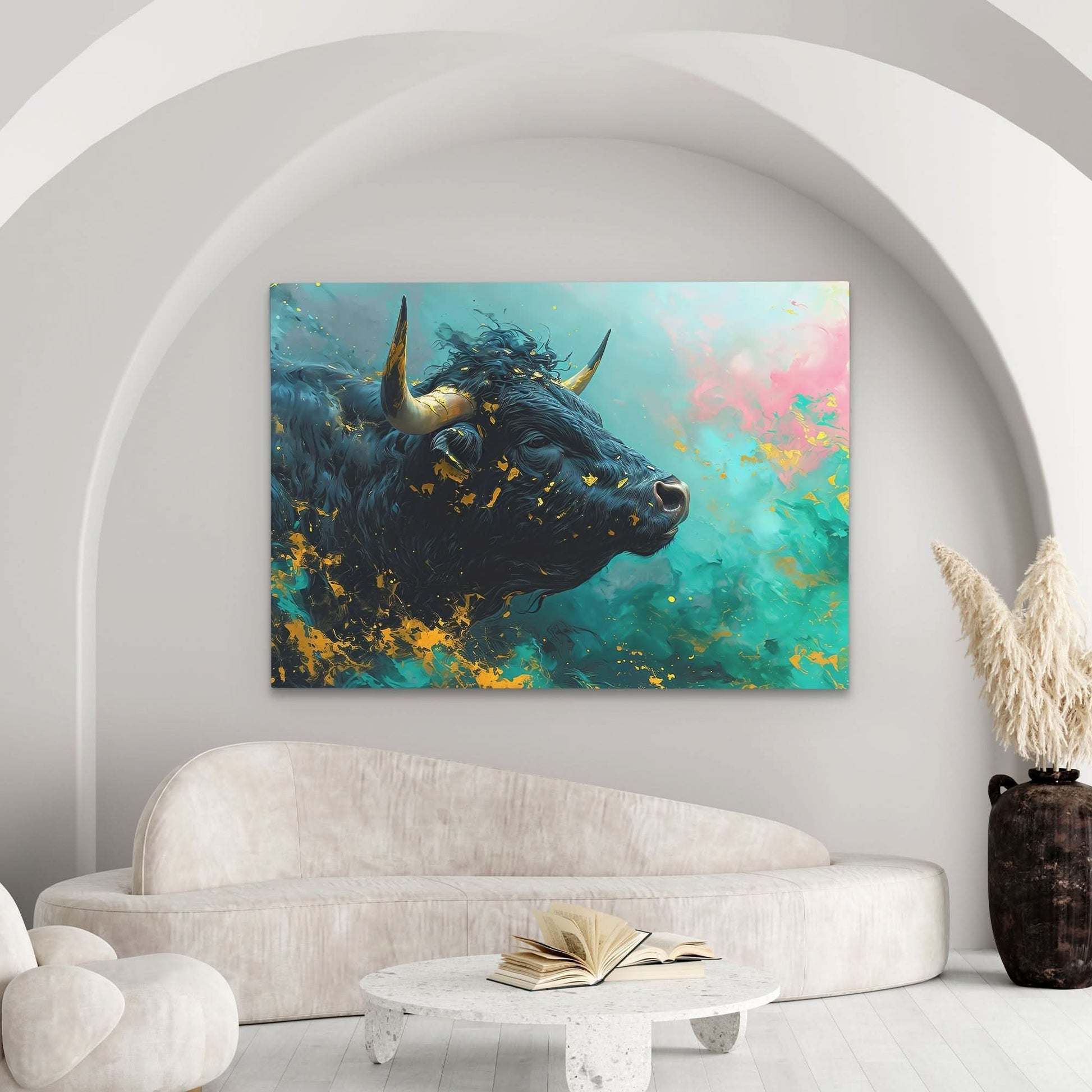 Financially Recharged - Green Canvas Wall Art