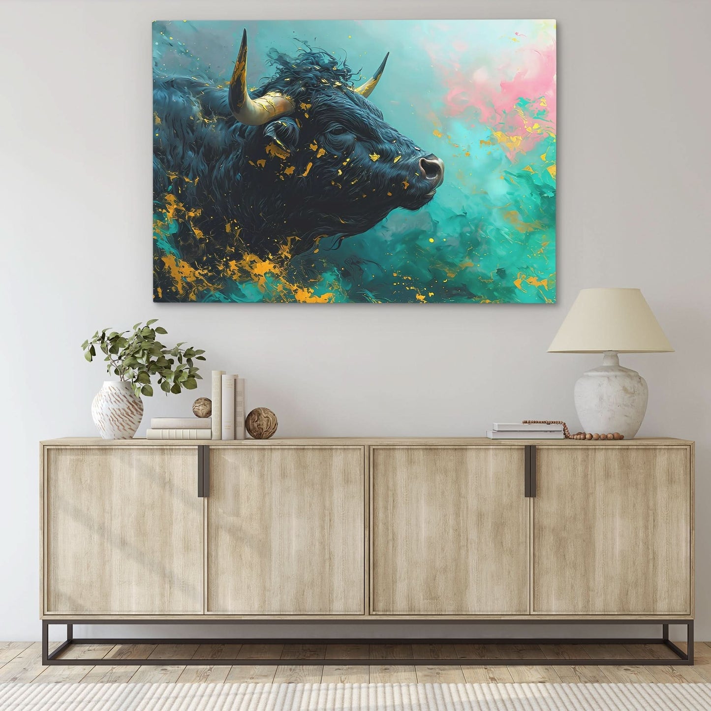Financially Recharged - Large Canvas Print