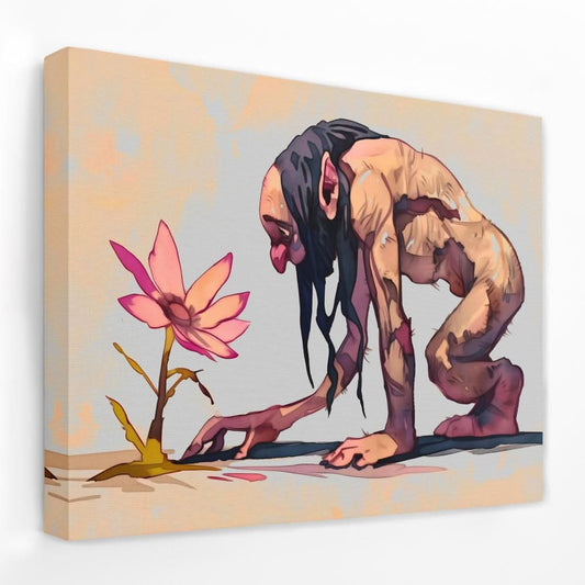 Finding Beauty - Dark Academia Canvas Wall Art