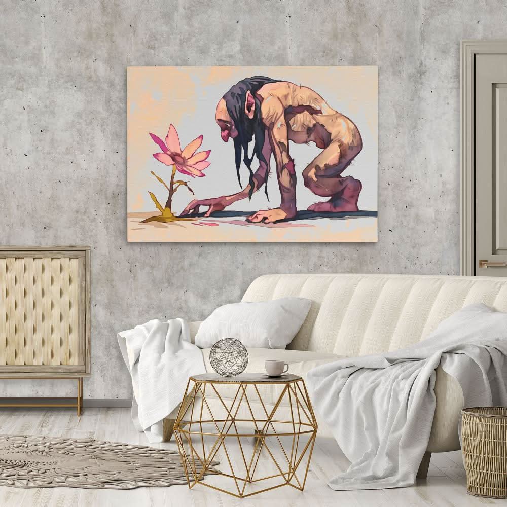 Finding Beauty - Surrealism Canvas Wall Art