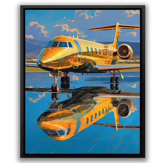 First Class Flight - Wall Art in Black Frame