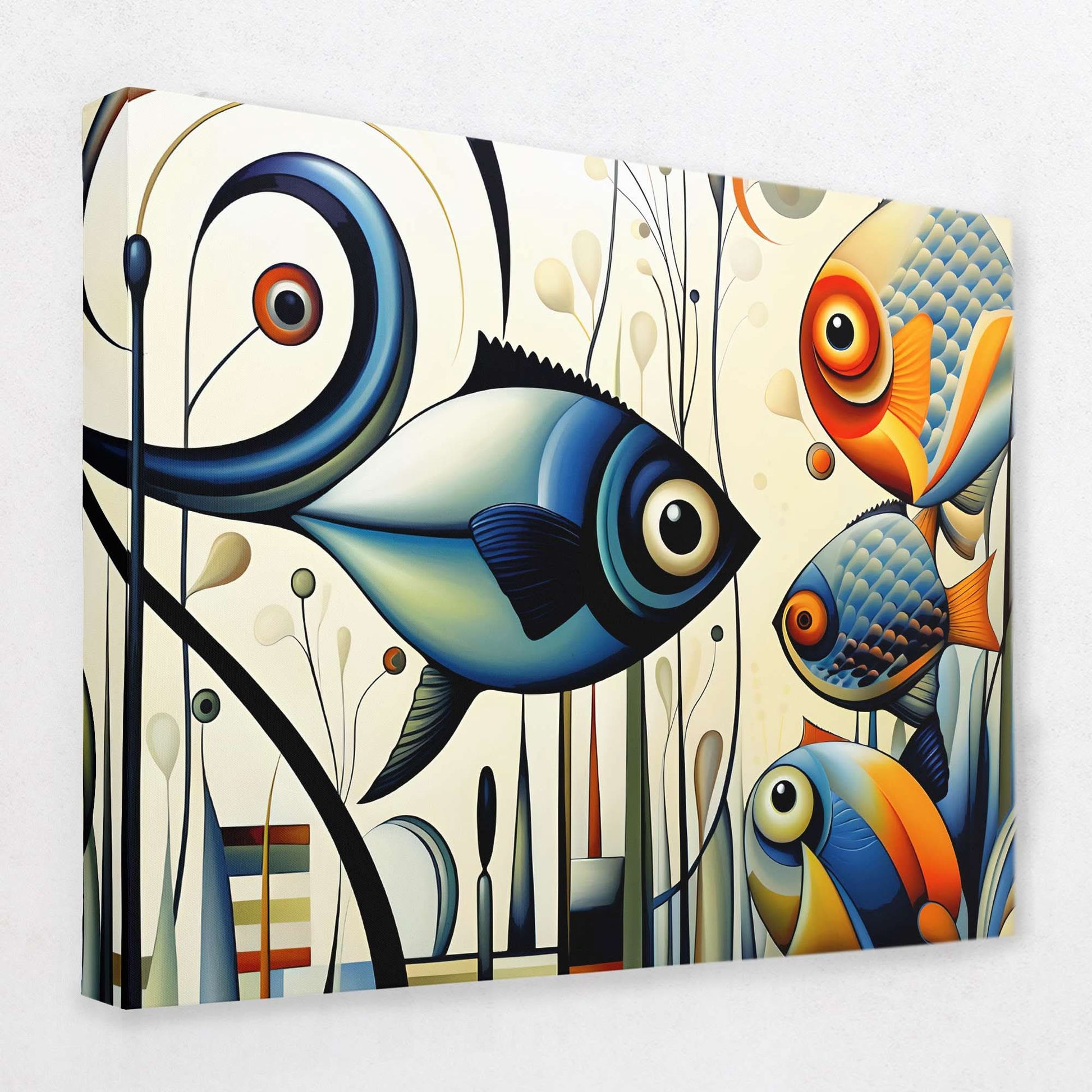 Fish Friends - Fish Canvas Wall Art