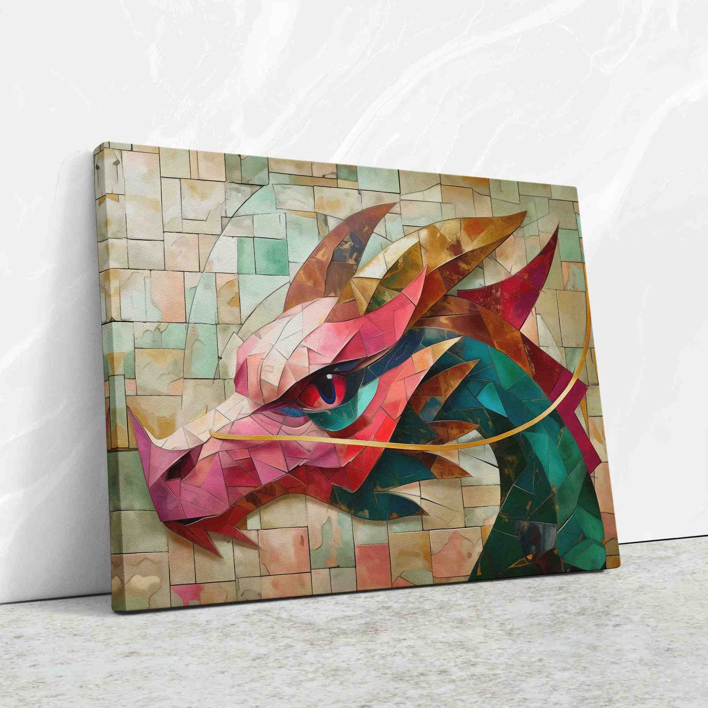 Flame's Fable - Animals Canvas Wall Art