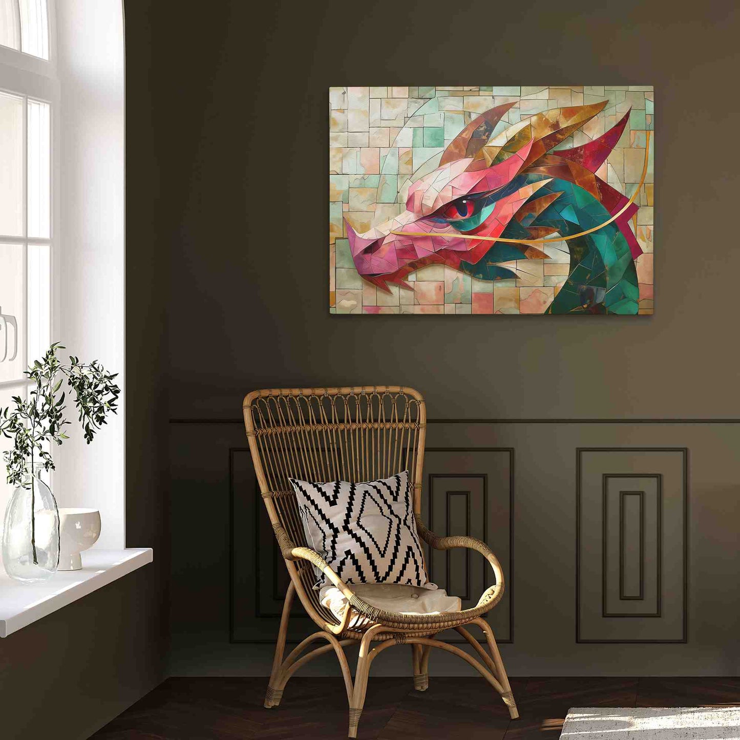 Flame's Fable - Framed Art Print