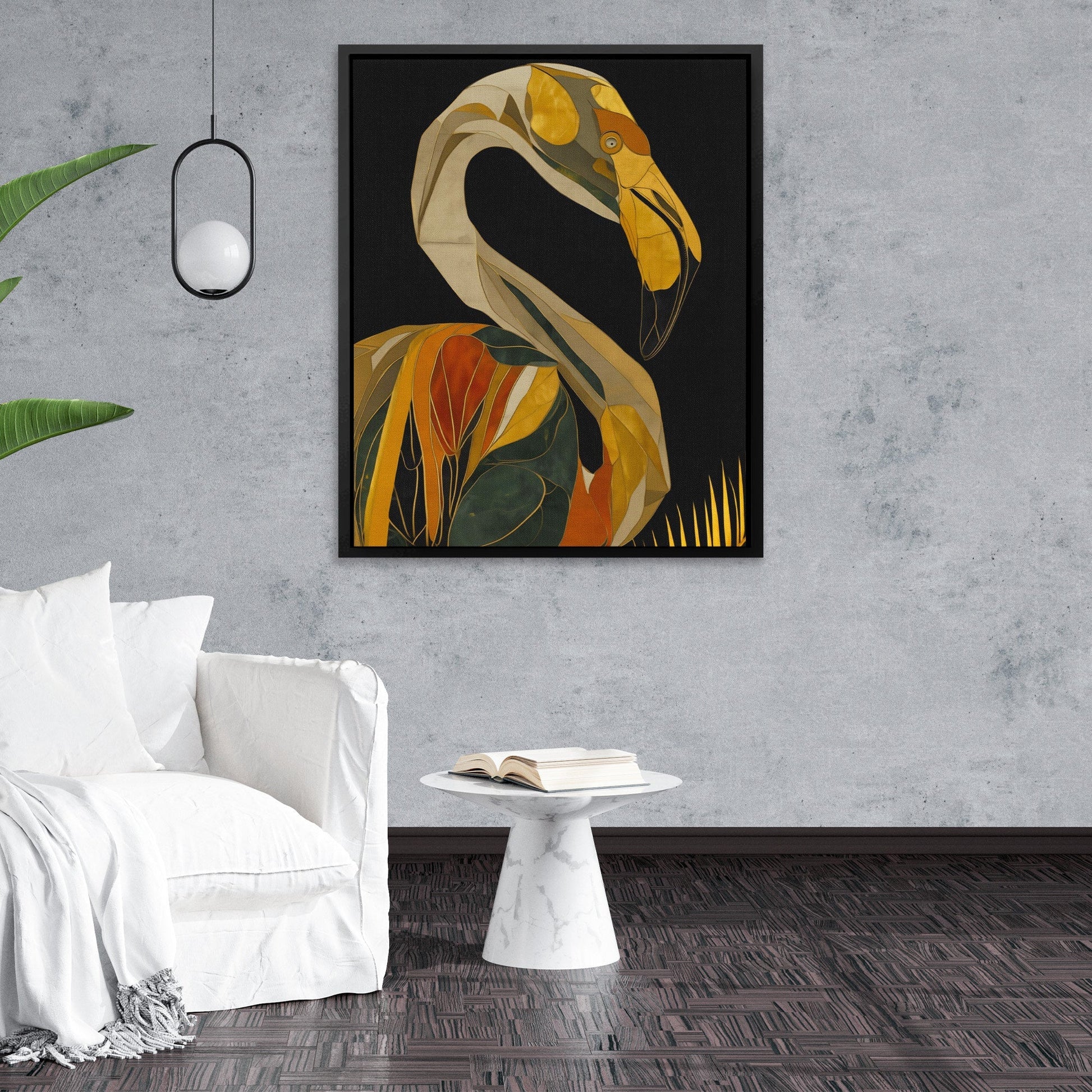 Flamingo Art Deco - Luxury Wall Art