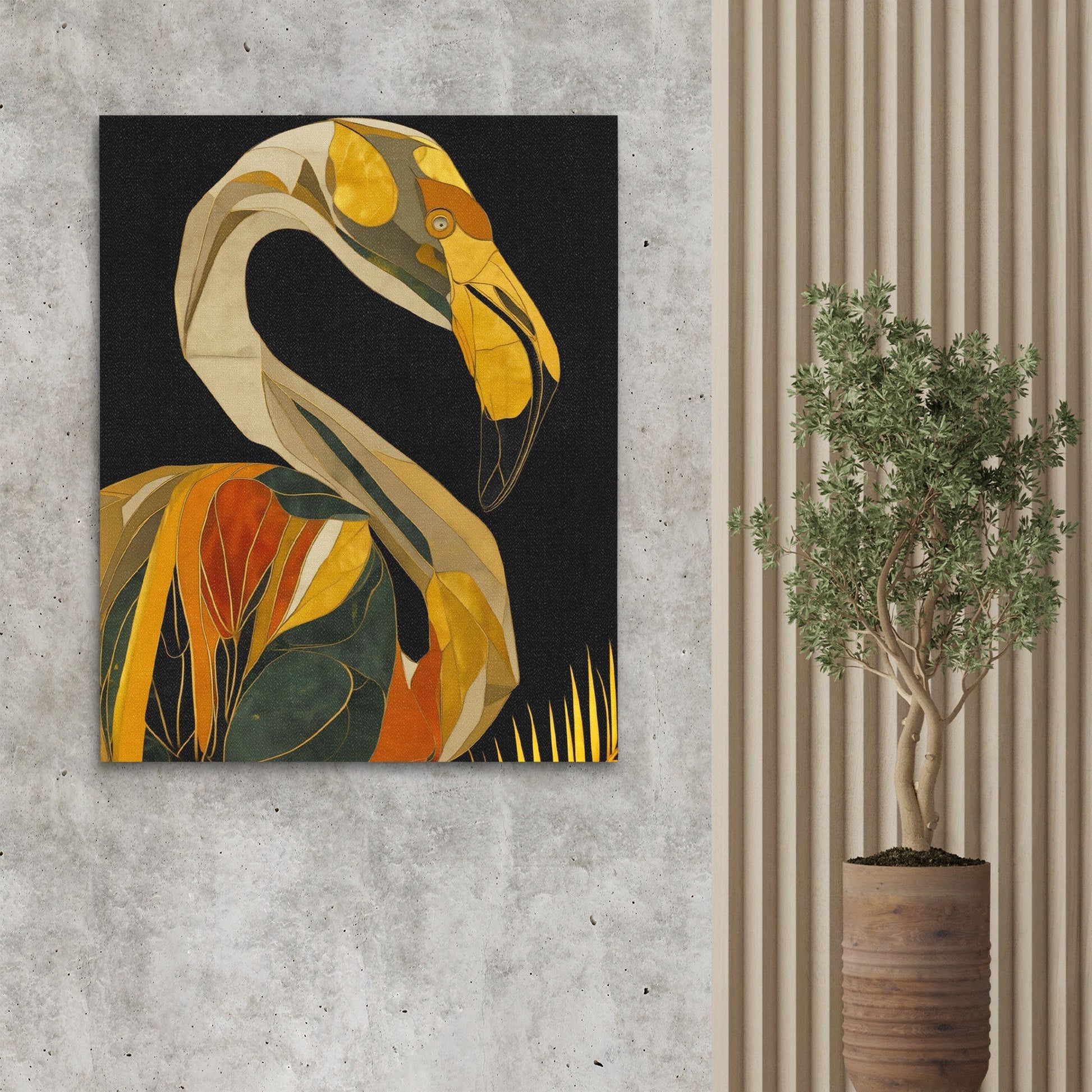 Flamingo Art Deco - Luxury Wall Art