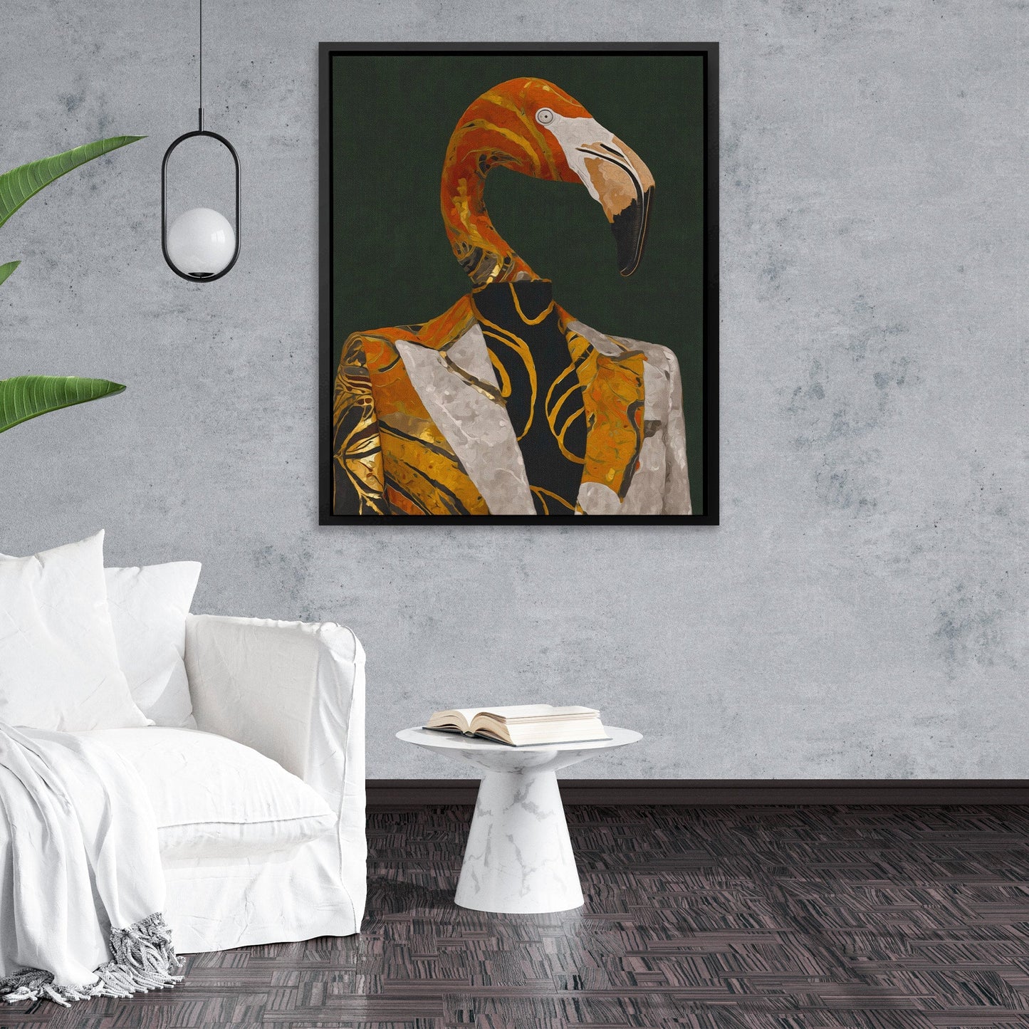 Flamingo Executive Portrait - Luxury Wall Art